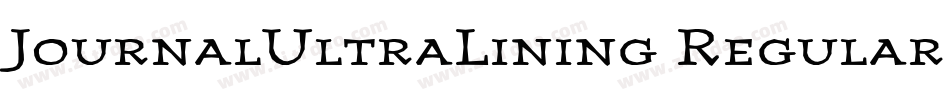 JournalUltraLining Regular字体转换